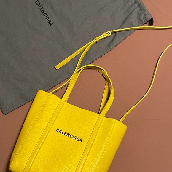 Yellow Balenciaga Everyday xxs Tote - Picture 5 of 8